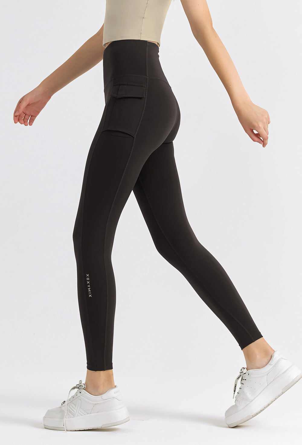 Black Label Signature 360N Out Pocket Leggings - Dark Gray