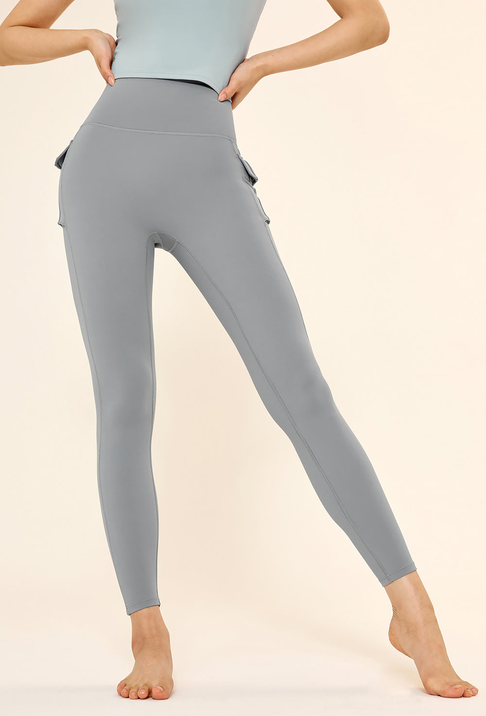 Black Label Signature 360N Out Pocket Leggings - Moon Mist