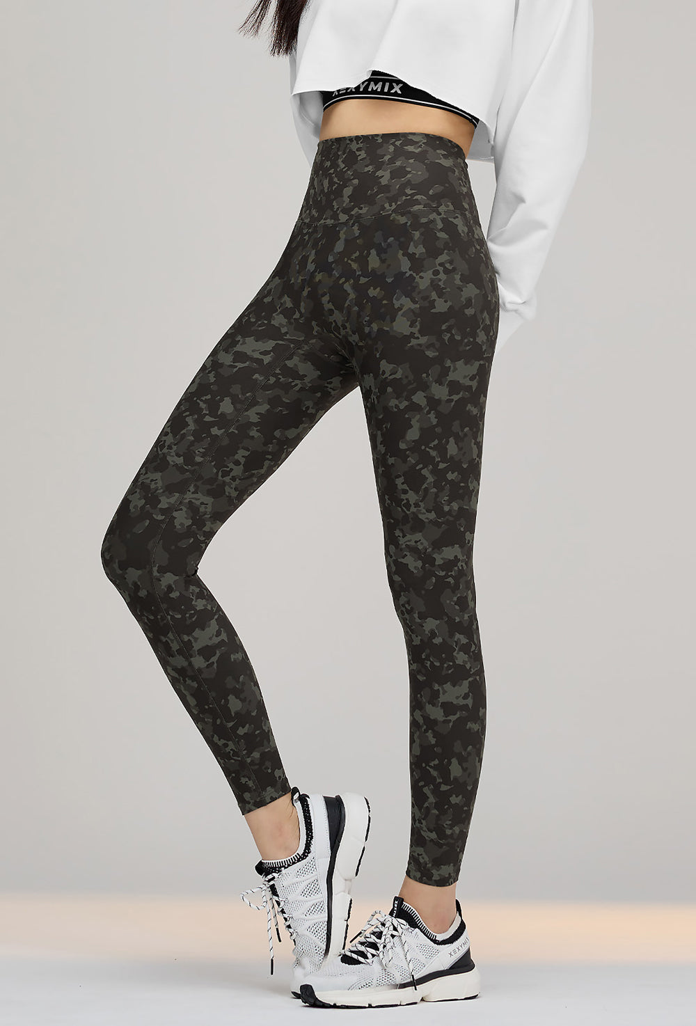 XELLA Intension Camouflage Leggings - Camo Khaki