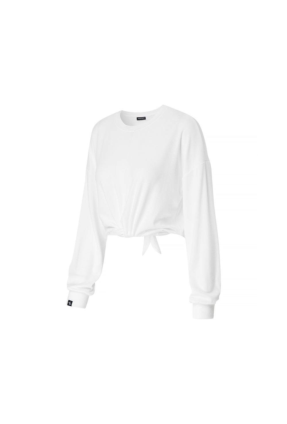 Wrap Tie Crop T-Shirt - Ivory