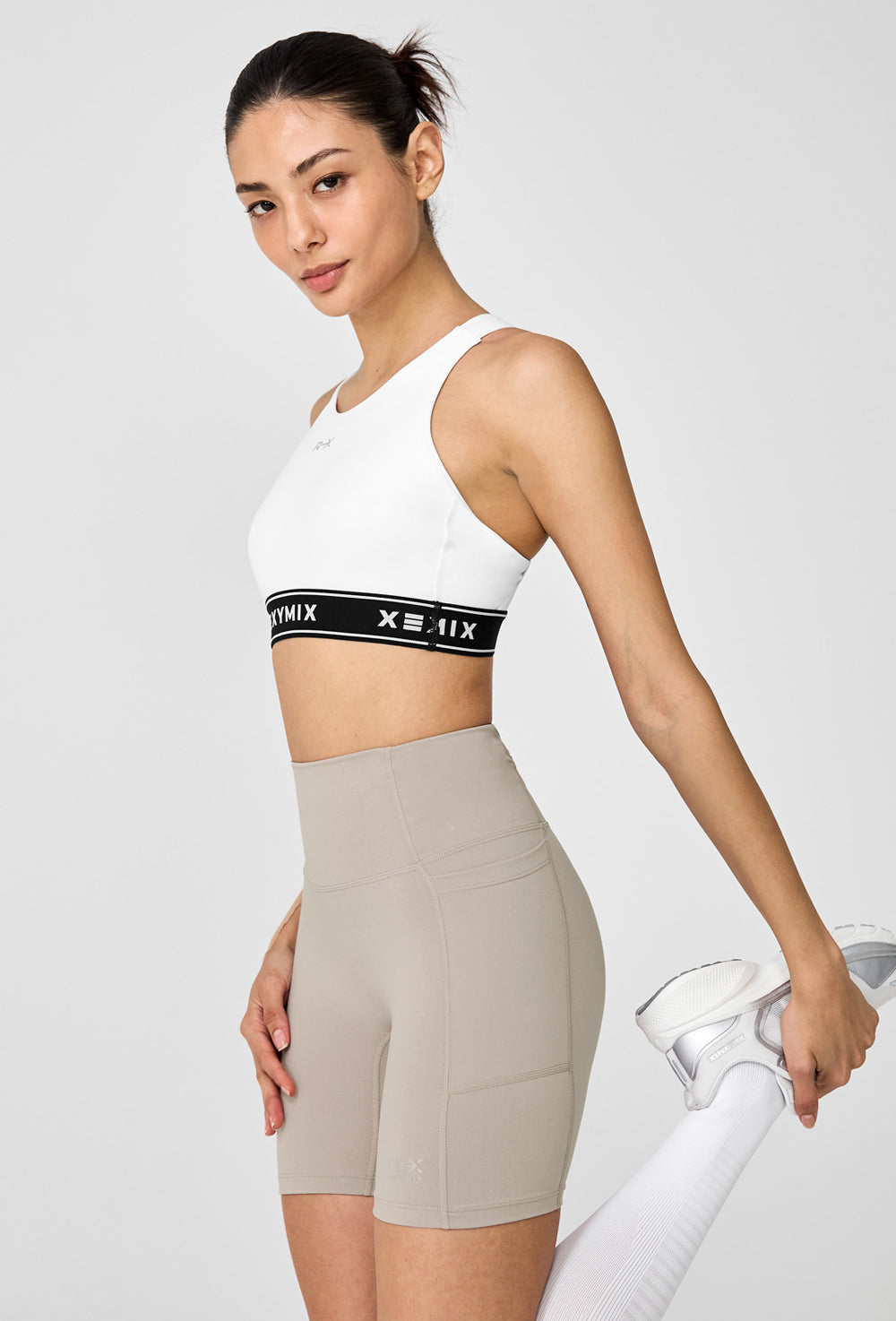 RX Xella Intention Pocket Biker Shorts 3.5 - Pure Gray