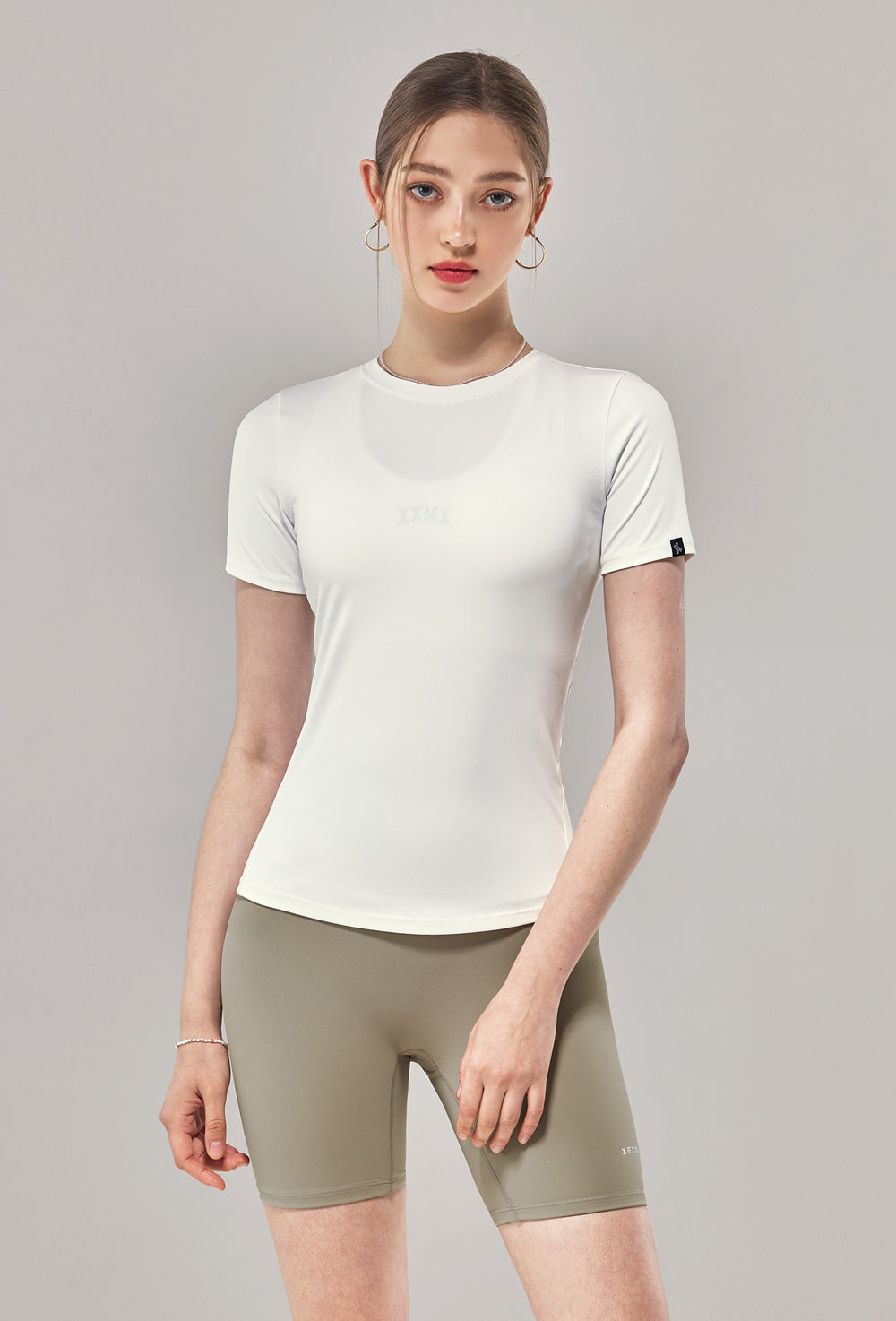 Black Label 360N Leggings 3.5 Shorts - Safari Gray