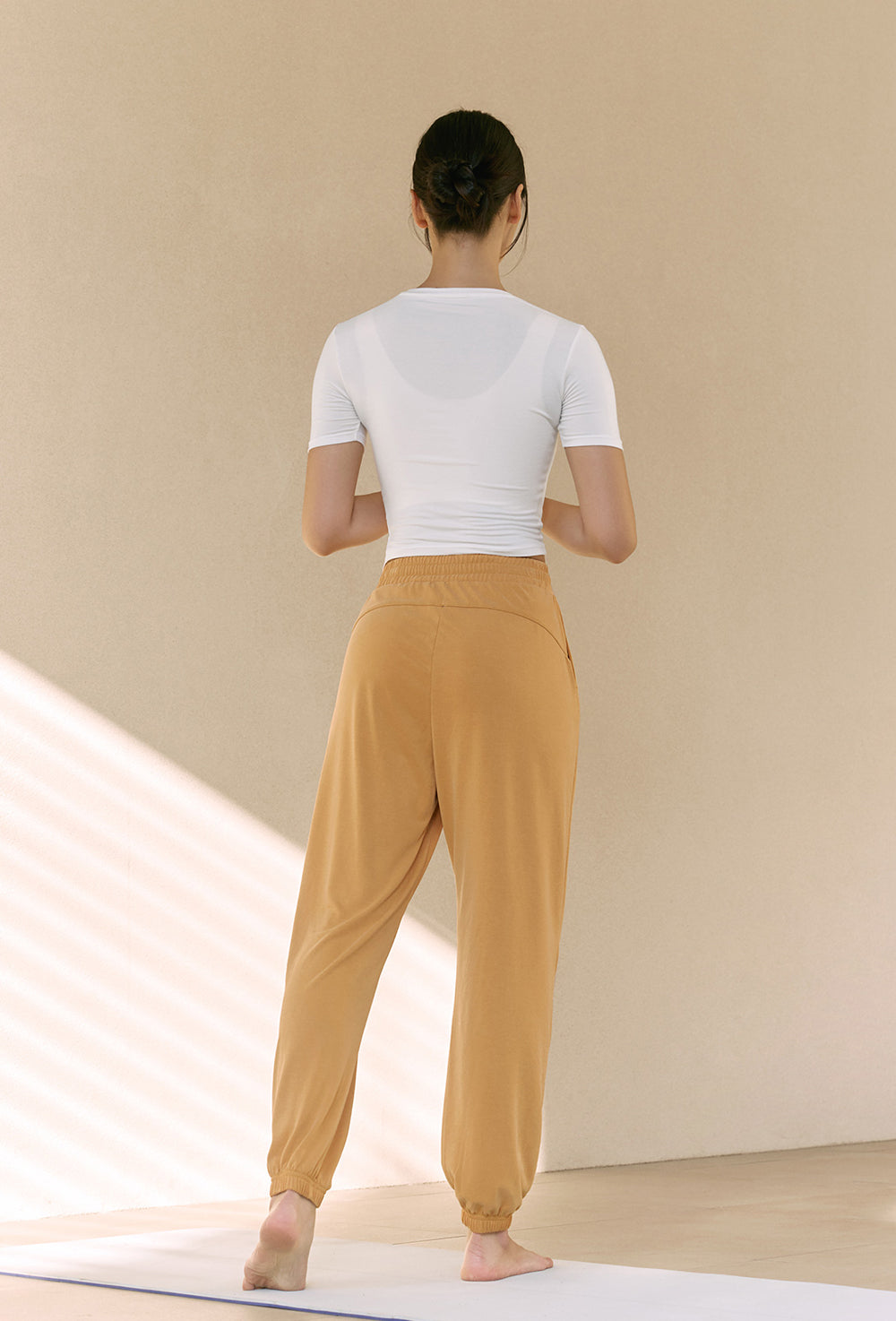 Side Shirring Unbalance Short Sleeve - Ivory