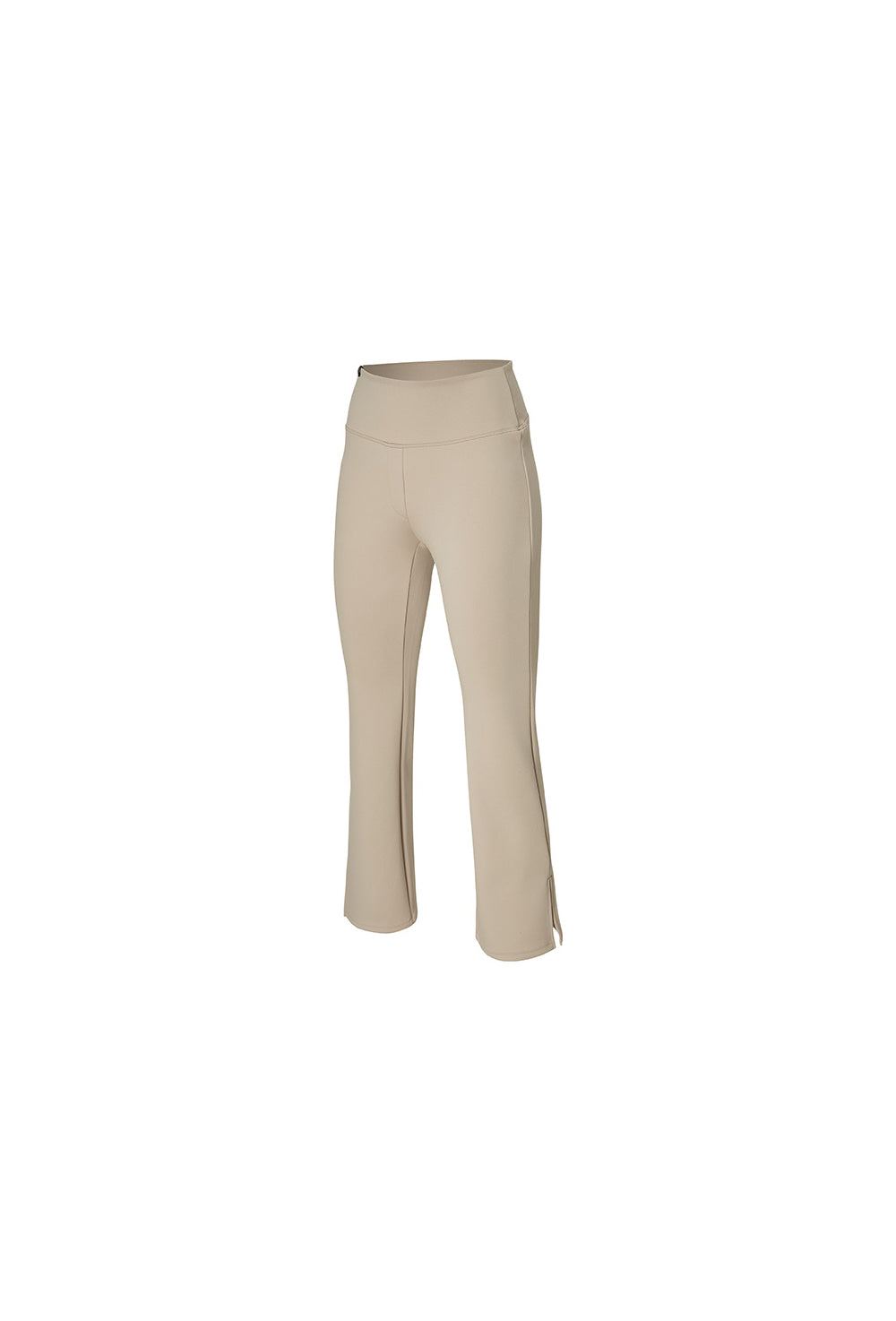 Stretch Formal Boots Cut Slit Pants - Dust Beige