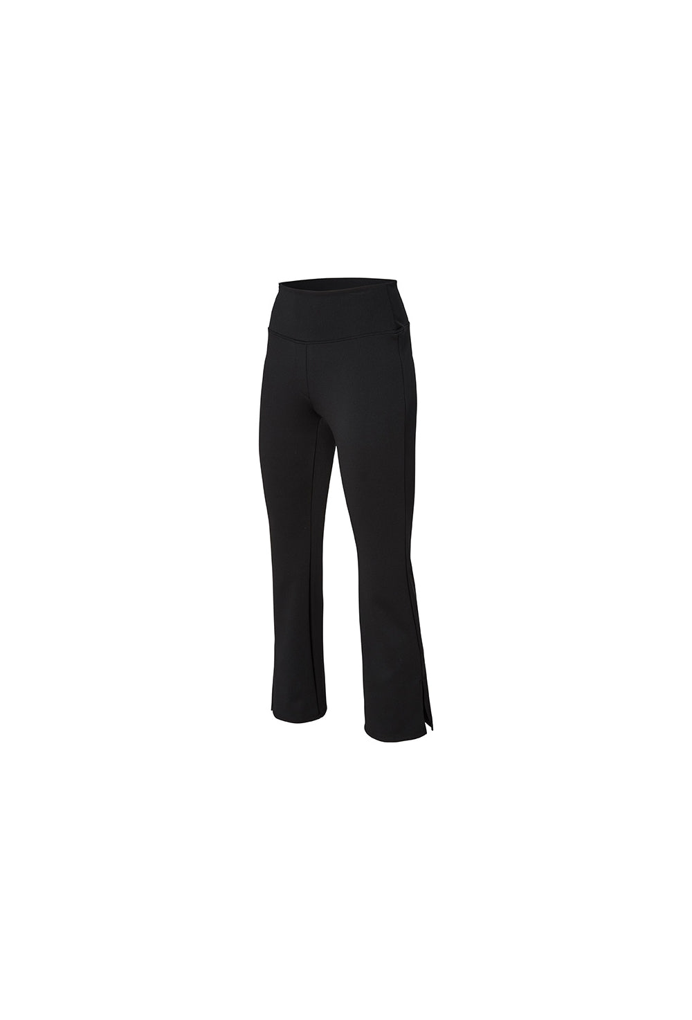 Stretch Formal Boots Cut Slit Pants - Black