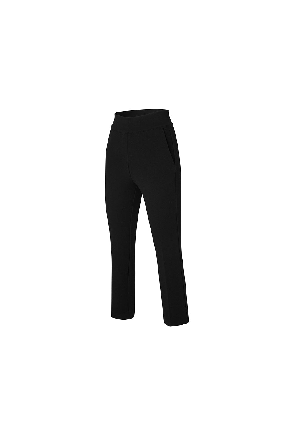 Stretch Banding Boots Cut Slacks - Black