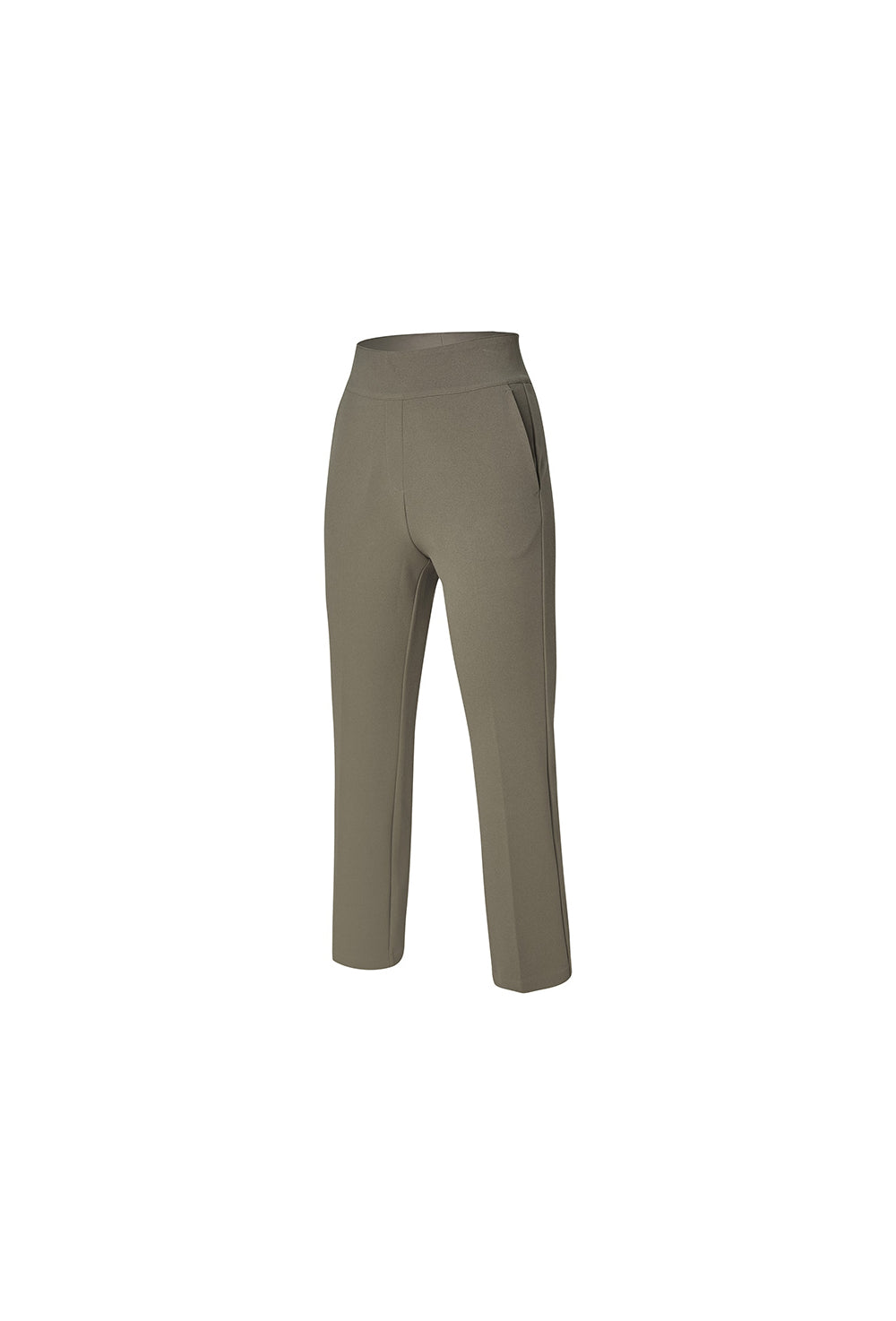 Stretch Banding Boots Cut Slacks - Weather Gray