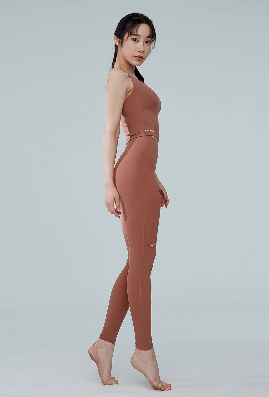 XEXYMIX Black Label Signature 380N Leggings - Ash Brick