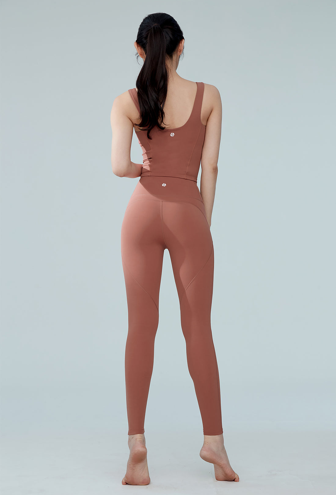 XEXYMIX Black Label Signature 380N Leggings - Ash Brick