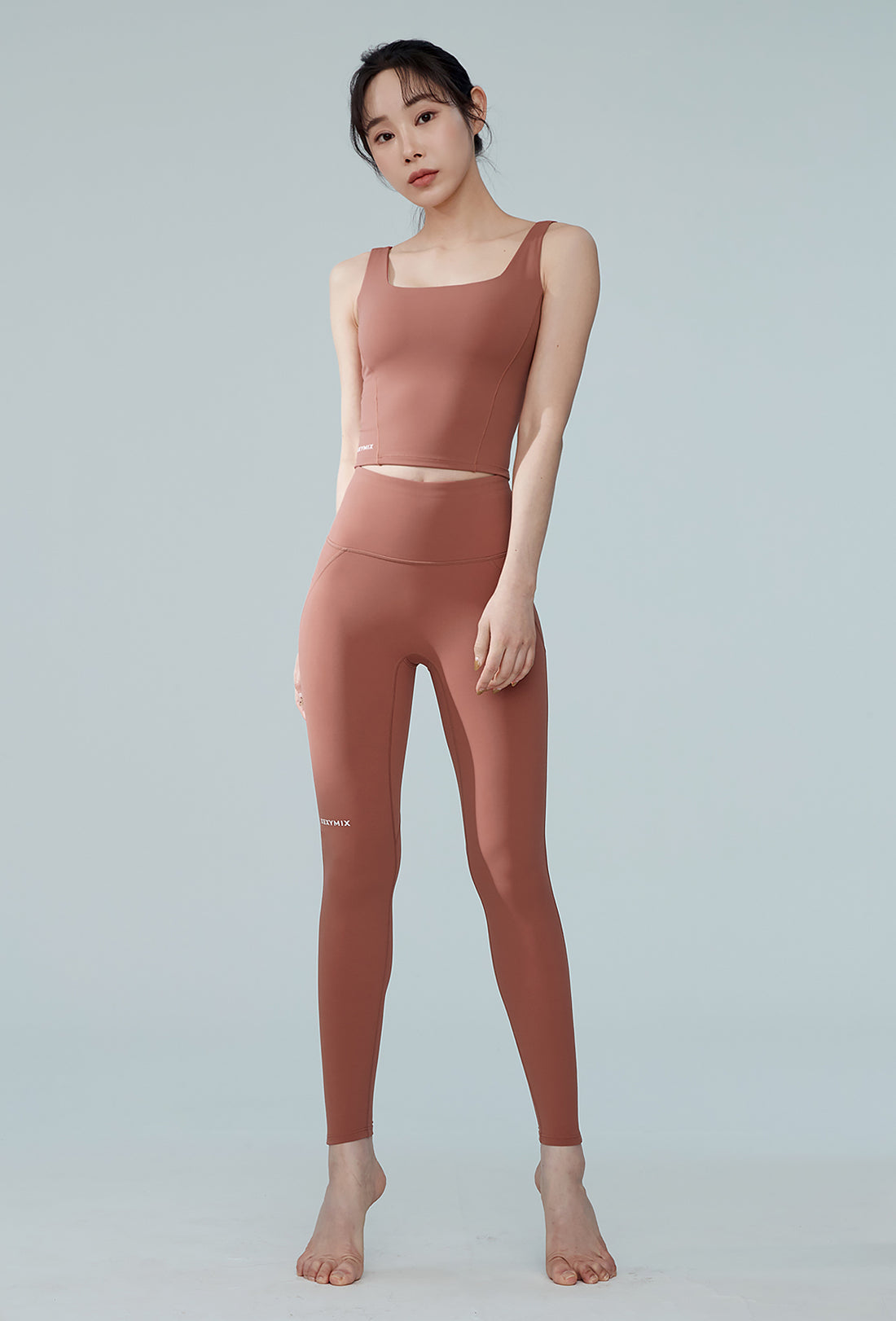 XEXYMIX Black Label Signature 380N Leggings - Ash Brick