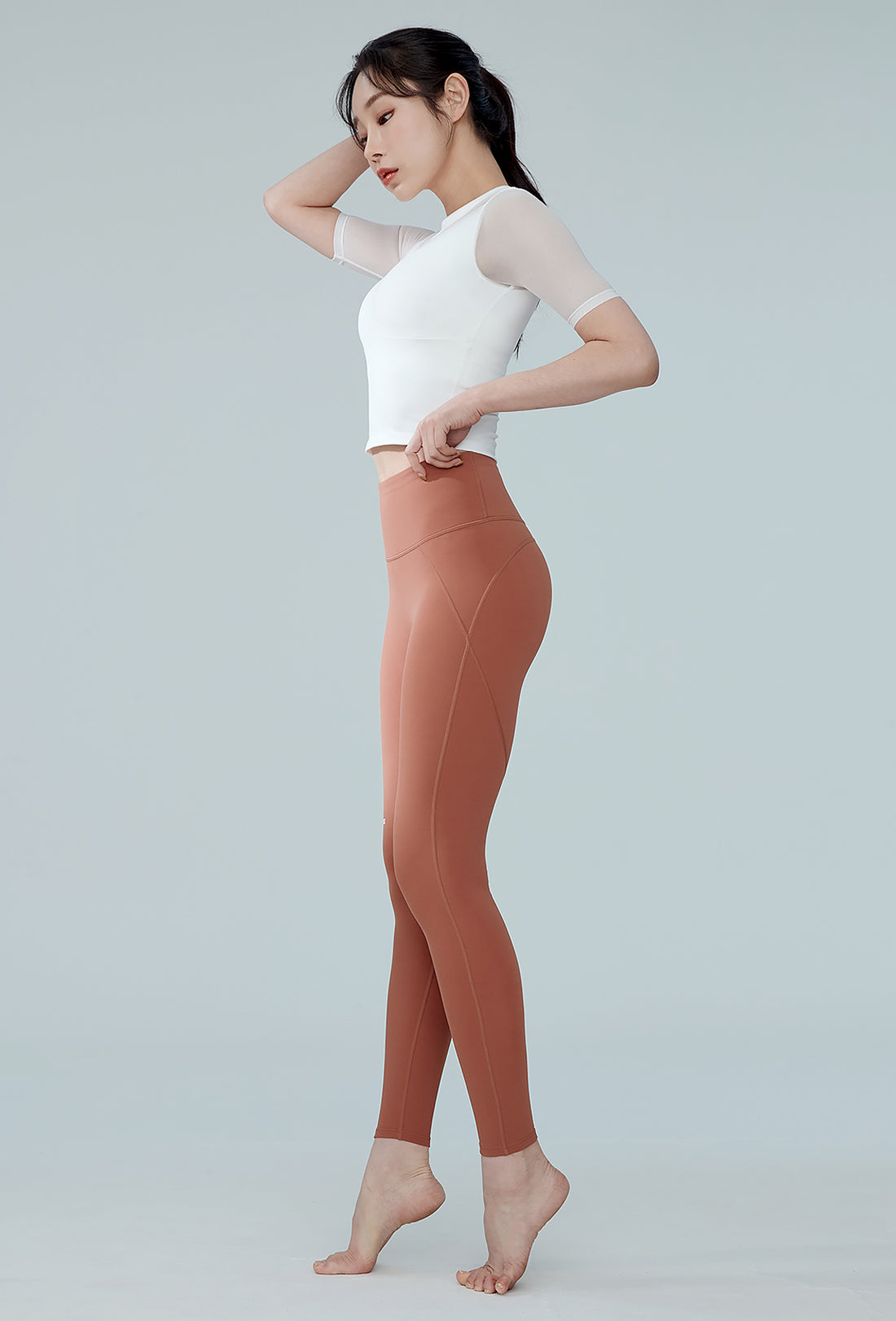 XEXYMIX Black Label Signature 380N Leggings - Ash Brick