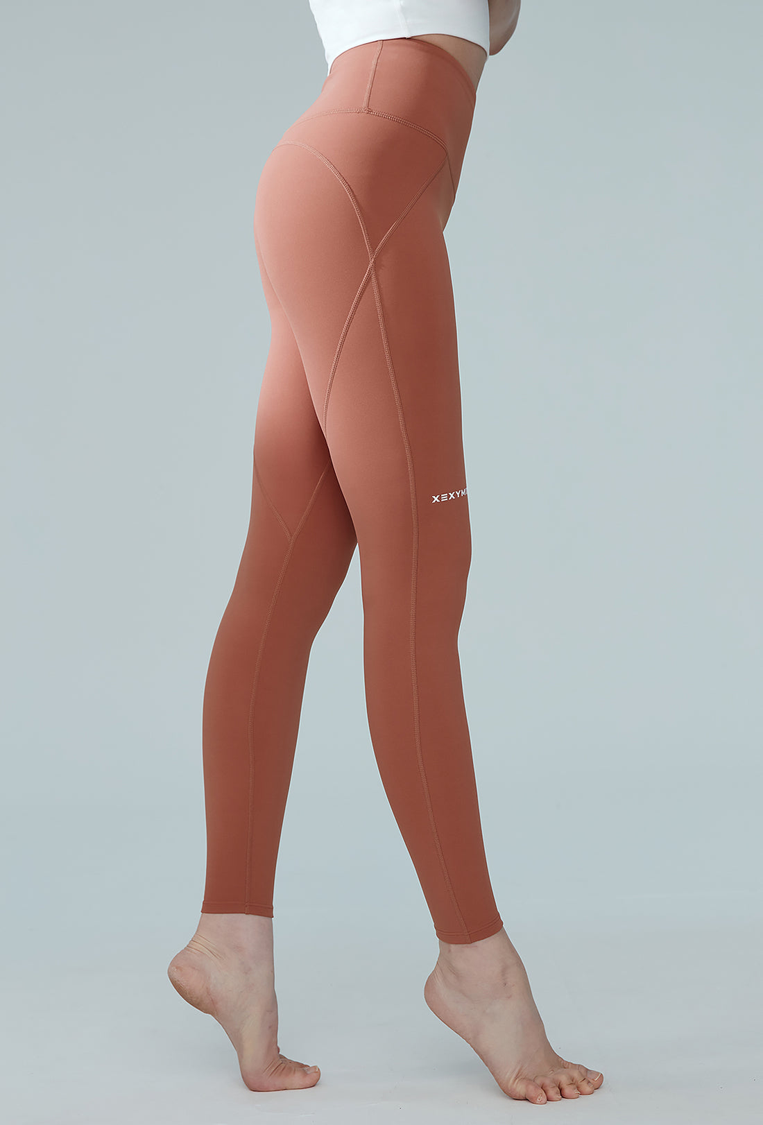 XEXYMIX Black Label Signature 380N Leggings - Ash Brick