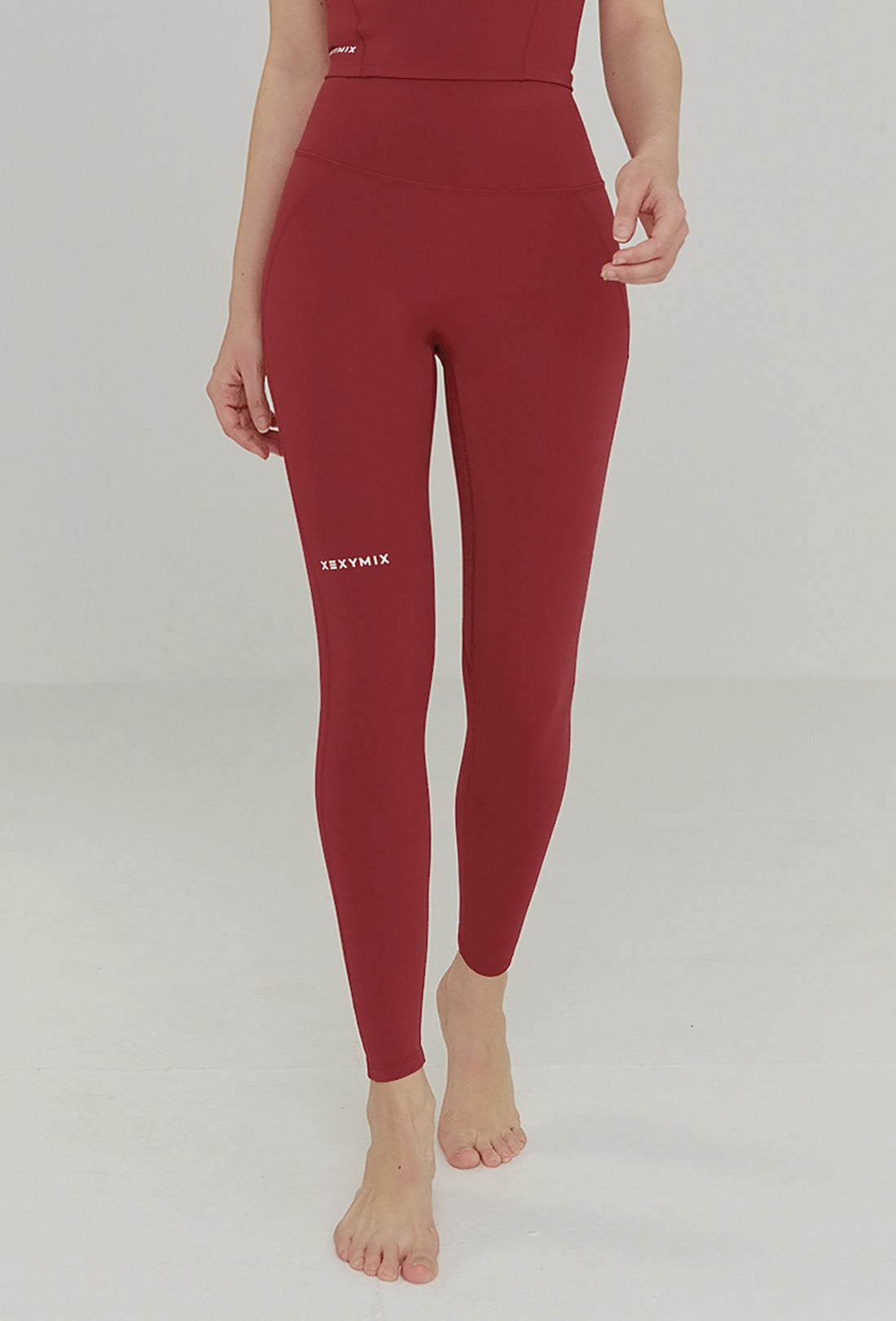 XEXYMIX Black Label Signature 380N Leggings - Brick Red
