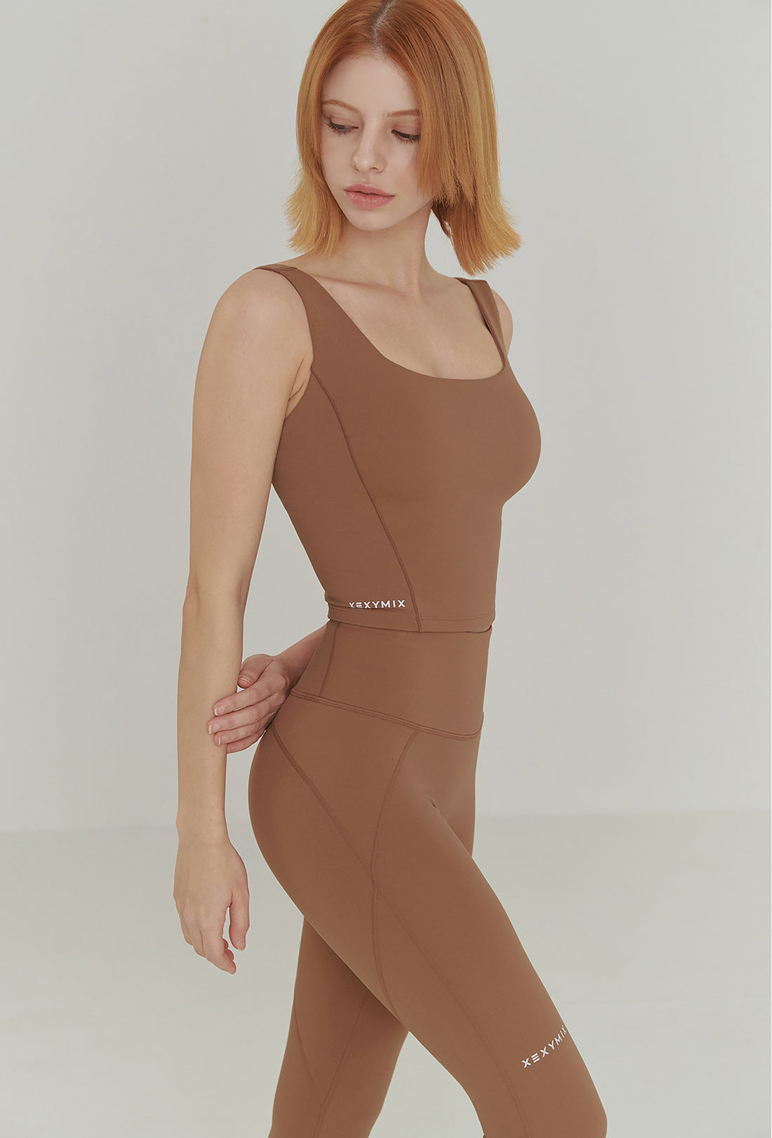 XEXYMIX Black Label Signature 380N Leggings - Caramel Bun