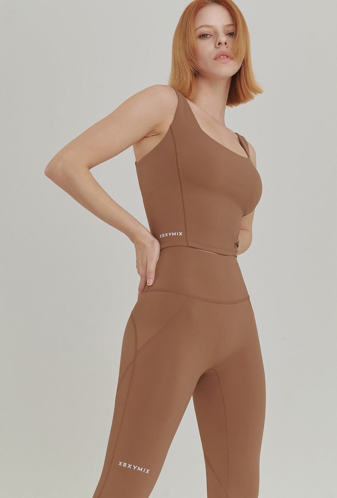 XEXYMIX Black Label Signature 380N Leggings - Caramel Bun