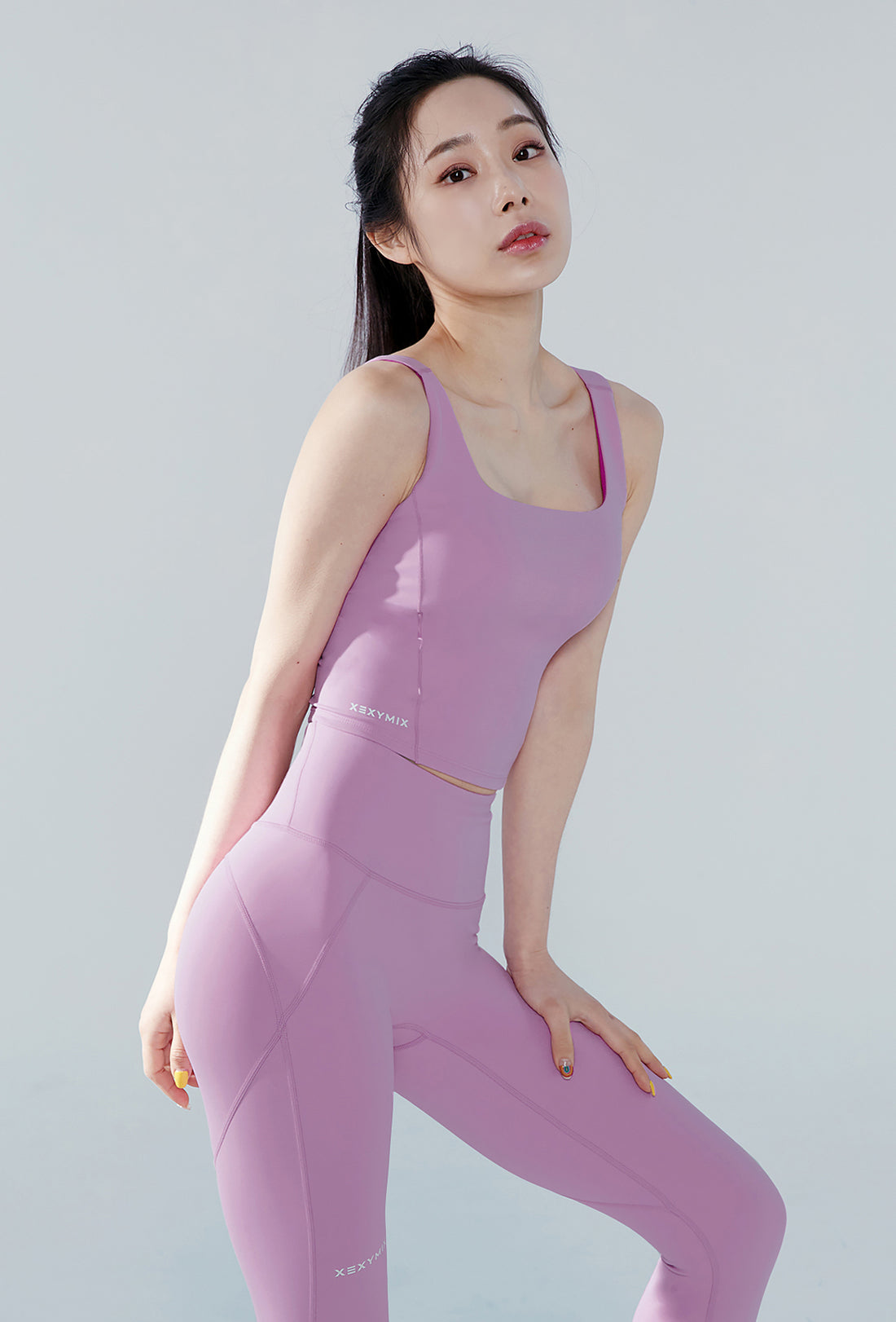XEXYMIX Black Label Signature 380N Leggings - Pinky Purple