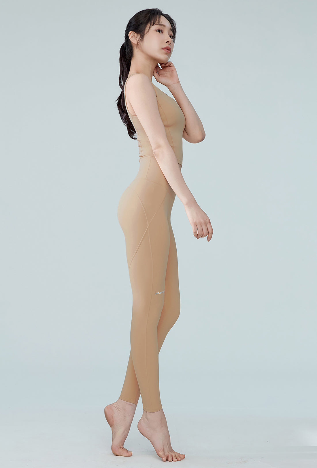 XEXYMIX Black Label Signature 380N Leggings - Sand Puff