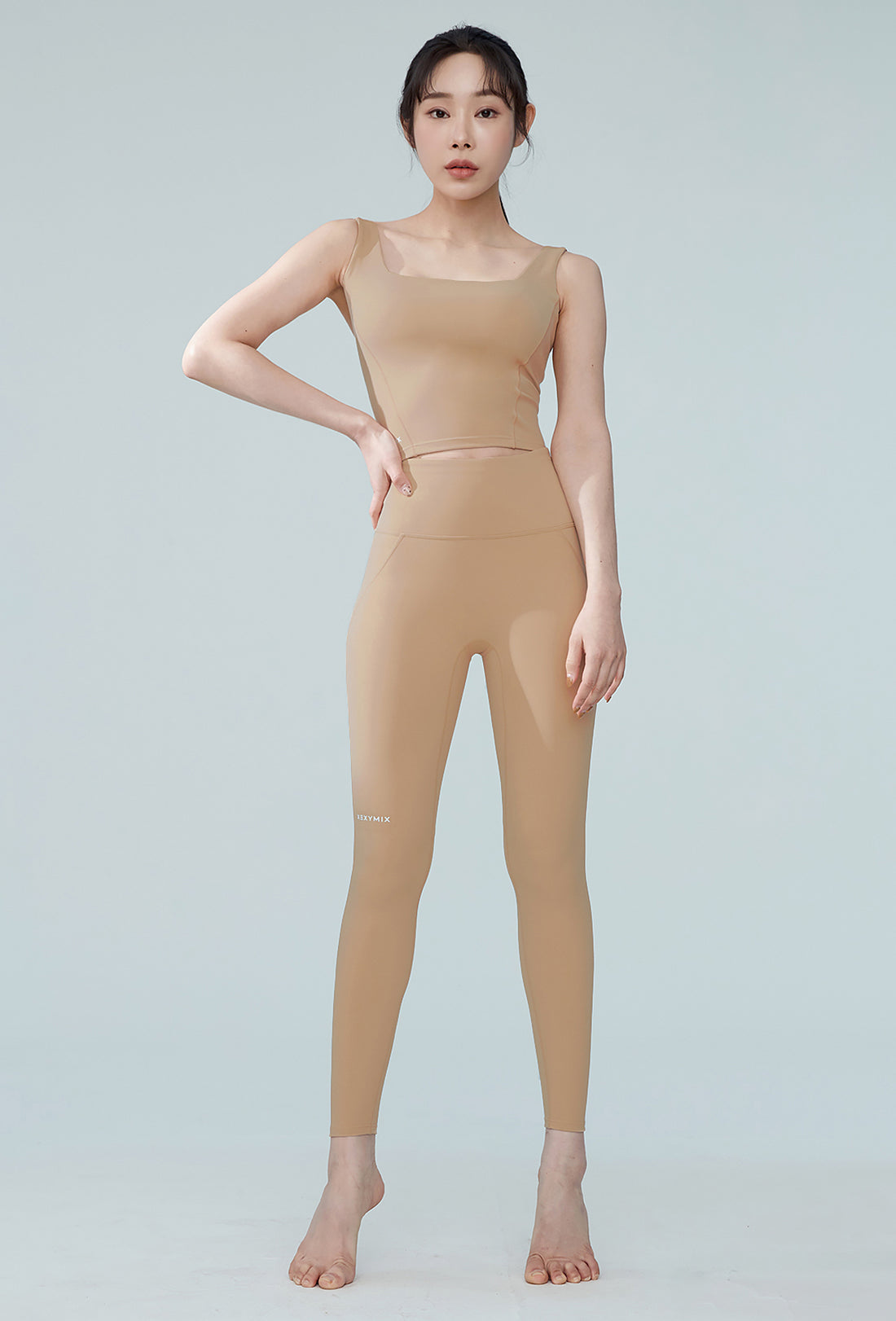 XEXYMIX Black Label Signature 380N Leggings - Sand Puff