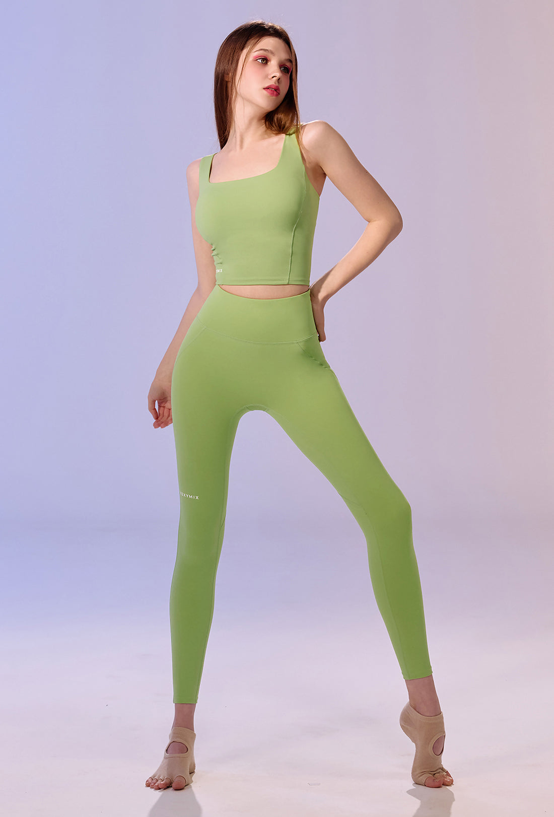 Black Label Signature 380N Leggings - Sap Green