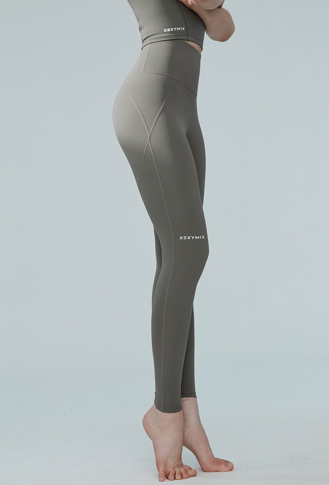 Black Label Signature 380N Leggings - Ash Moss