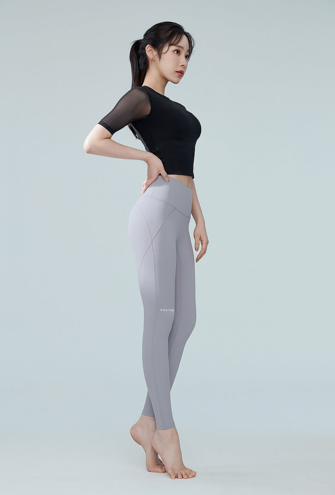 Black Label Signature 380N Leggings - Aurora Gray