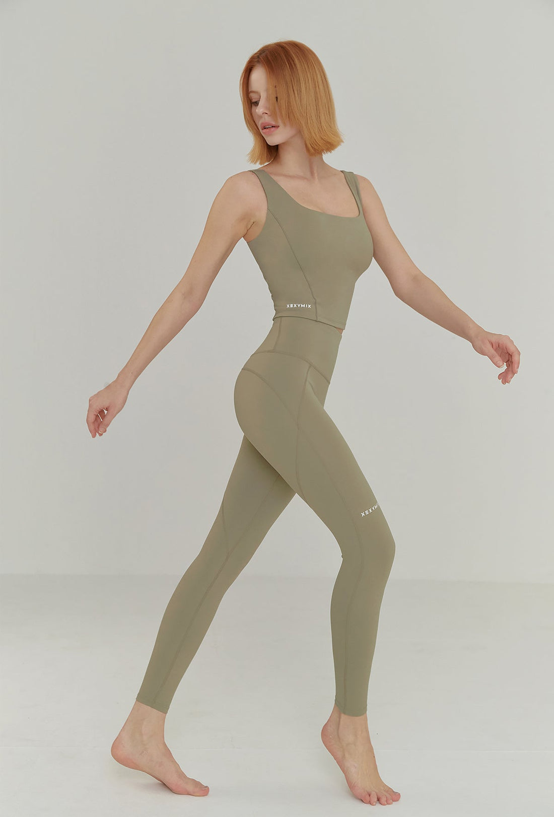 XEXYMIX  Black Label Signature 380N Leggings - Wood Sage