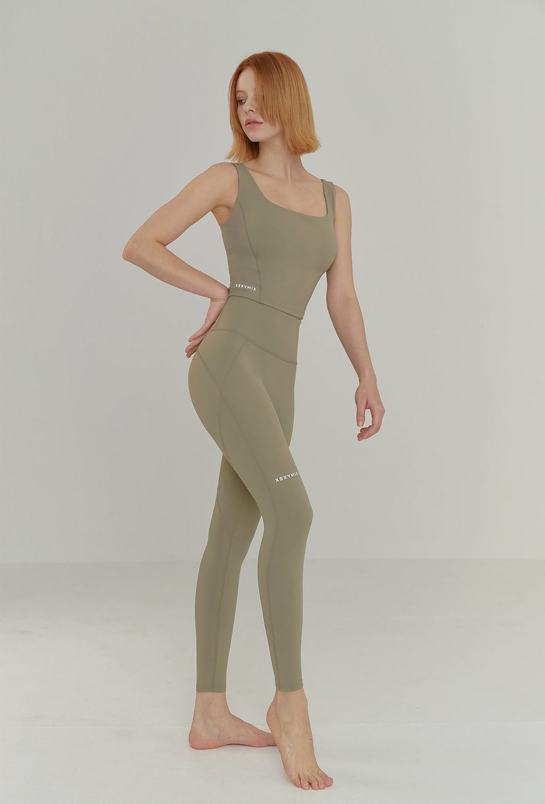 XEXYMIX  Black Label Signature 380N Leggings - Wood Sage
