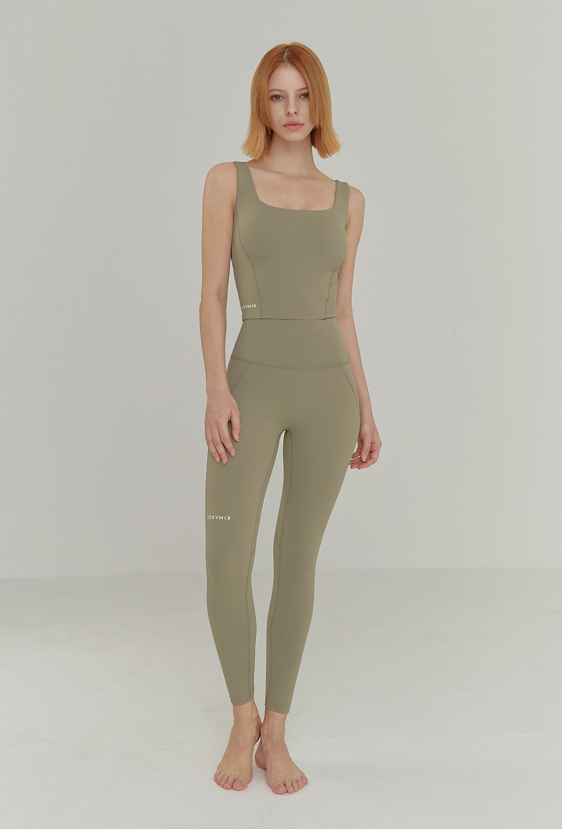 XEXYMIX  Black Label Signature 380N Leggings - Wood Sage