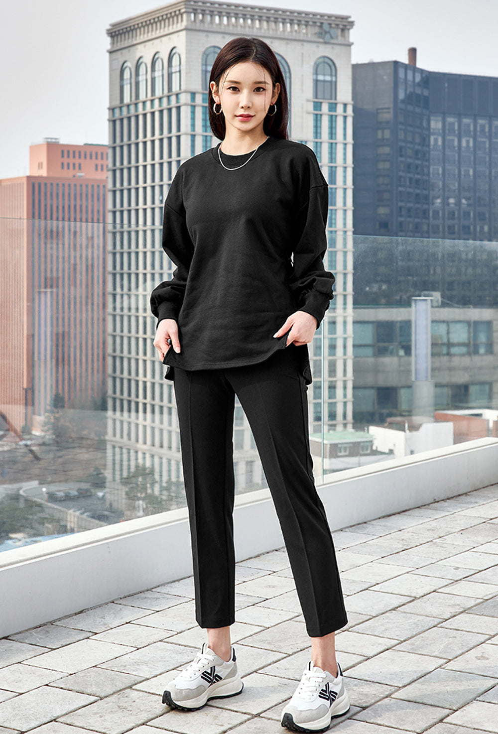 Stretch Banding Slacks - Black