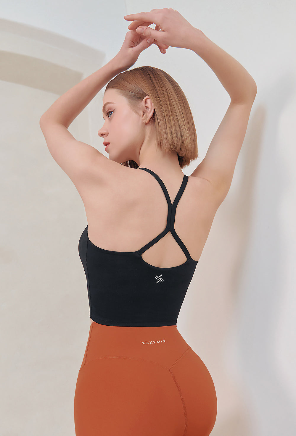 Back Line Bra Top - Black