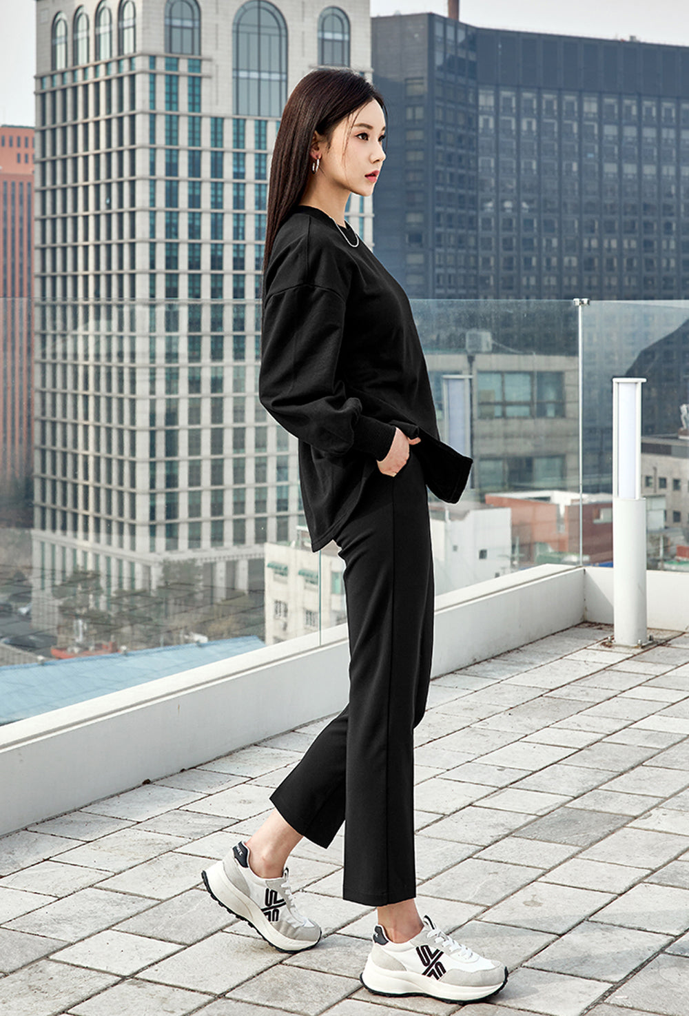 Stretch Banding Slacks - Black