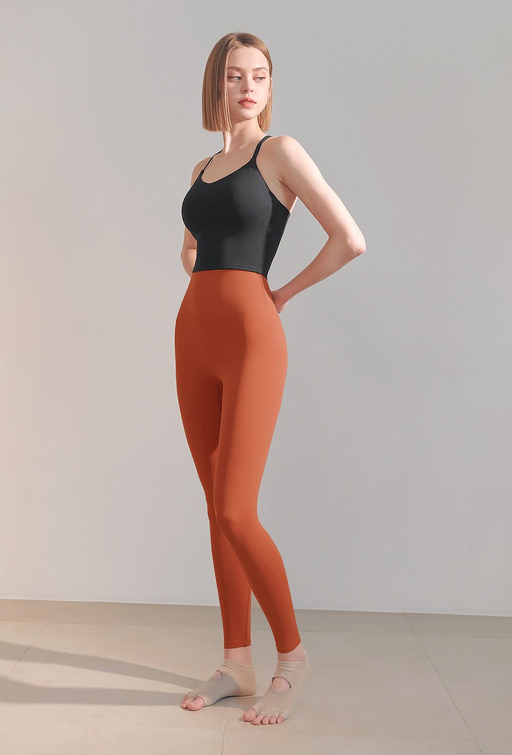 Back Line Bra Top - Black