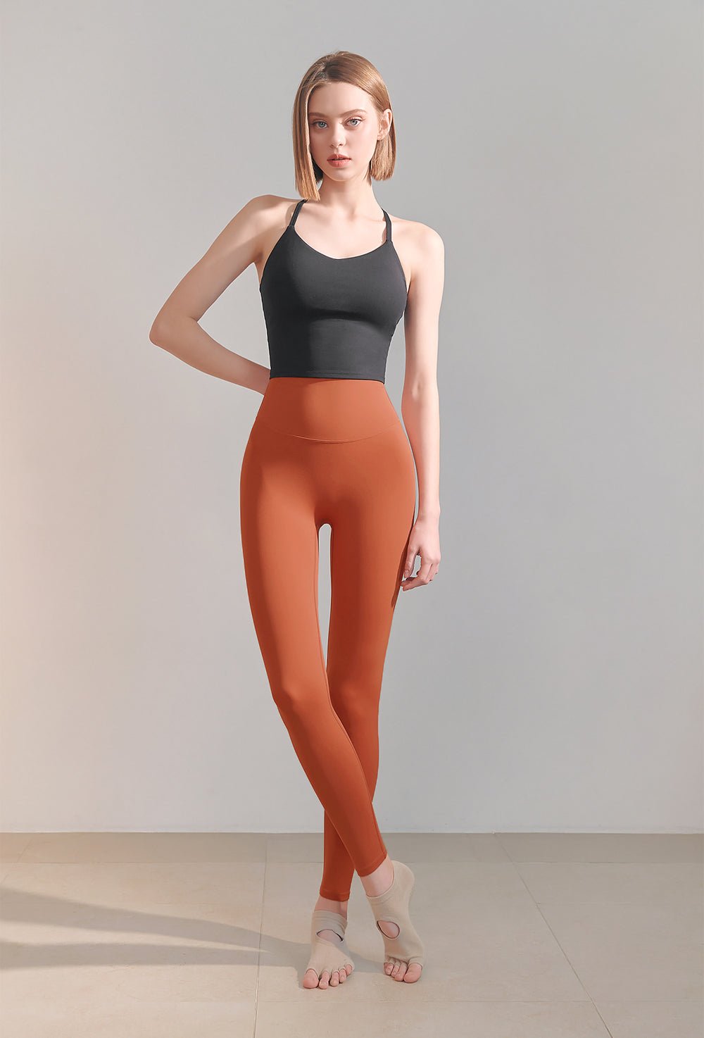 Back Line Bra Top - Black