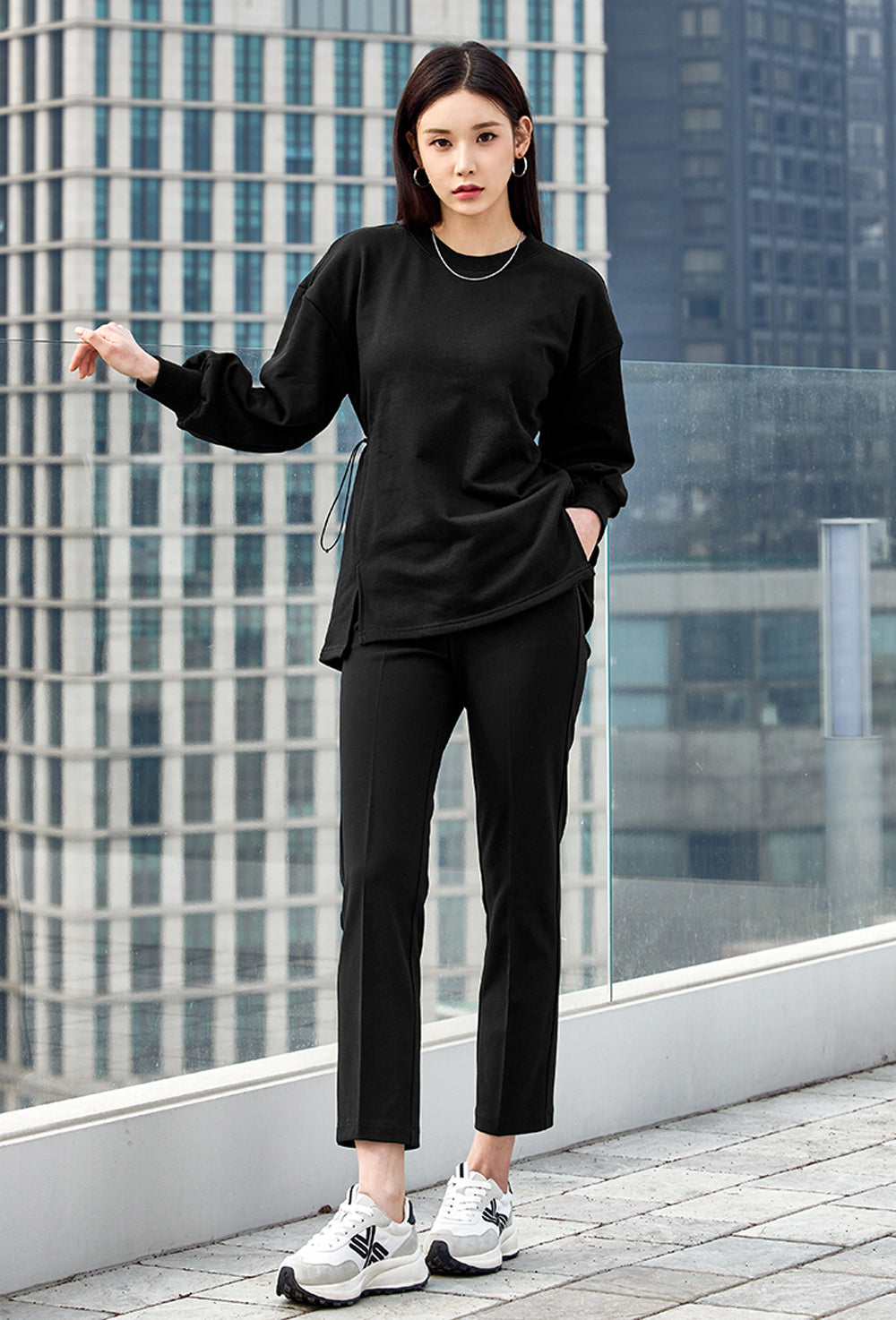 Stretch Banding Slacks - Black