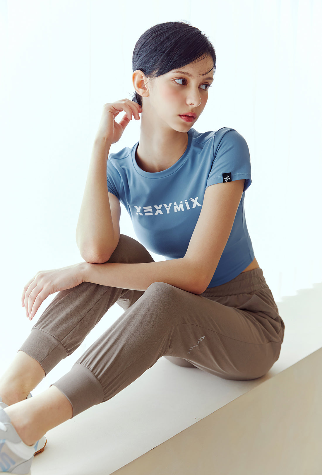 Heva Crop Top - Cy Blue