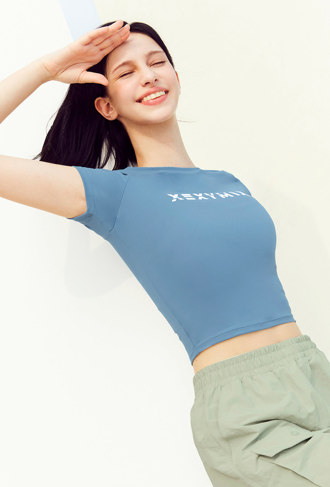 Heva Crop Top - Cy Blue