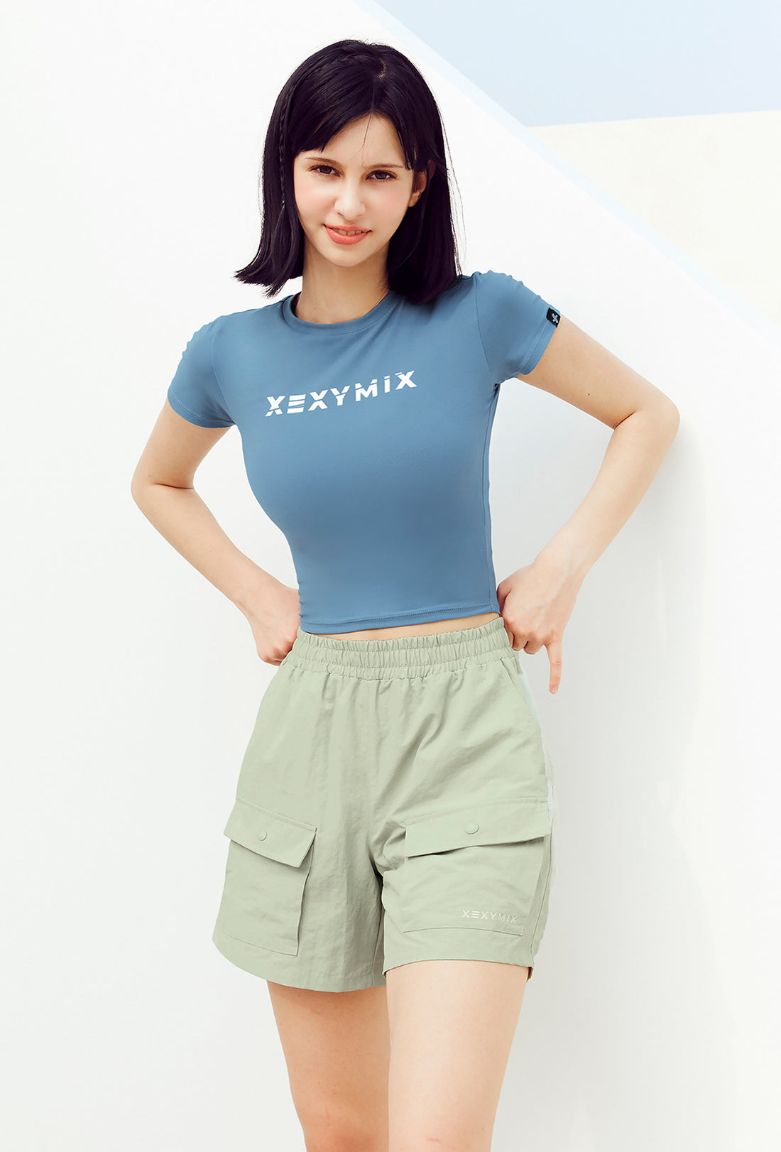Heva Crop Top - Cy Blue
