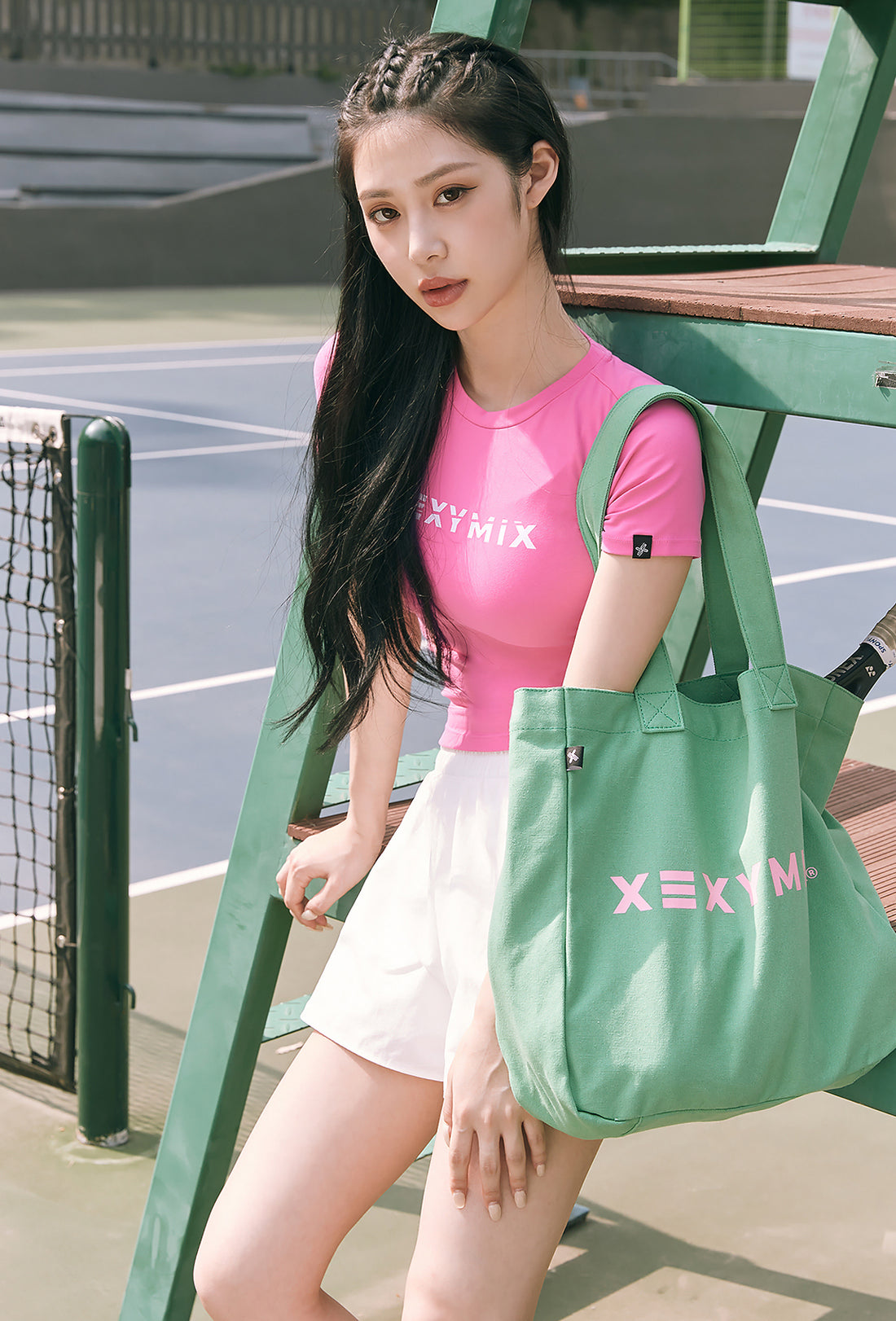 Heva Crop Top - Dewberry Pink