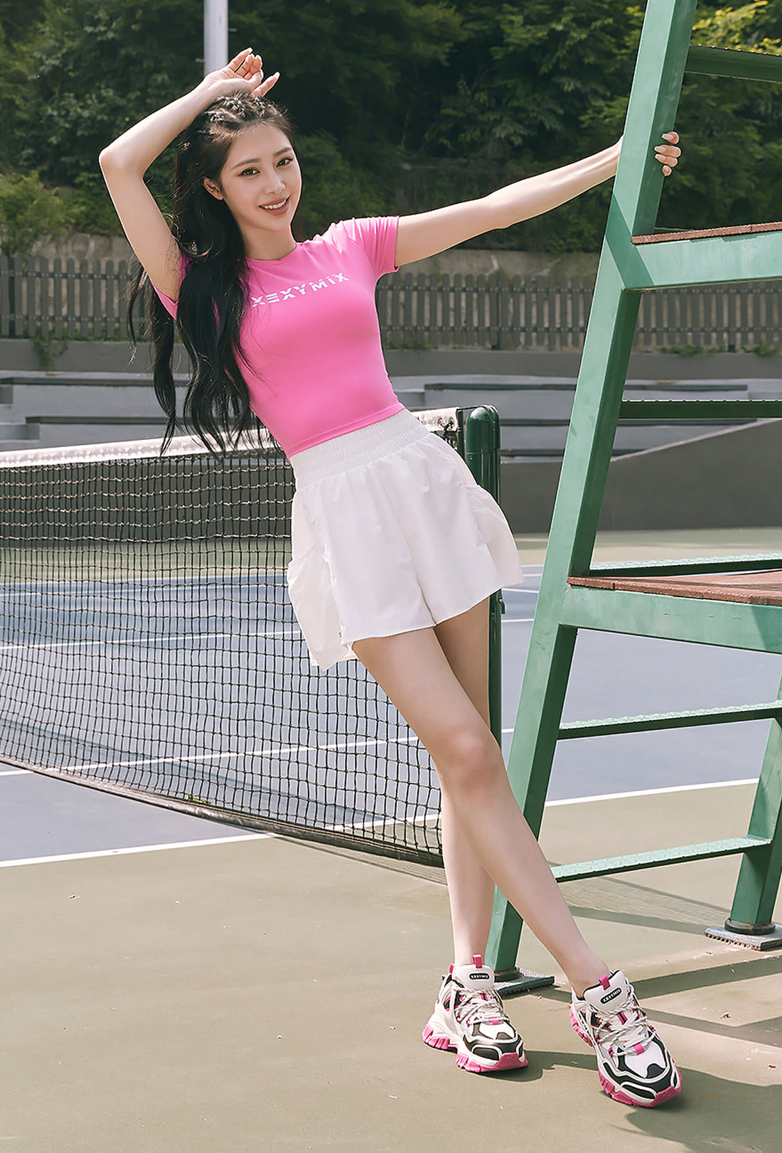 Heva Crop Top - Dewberry Pink
