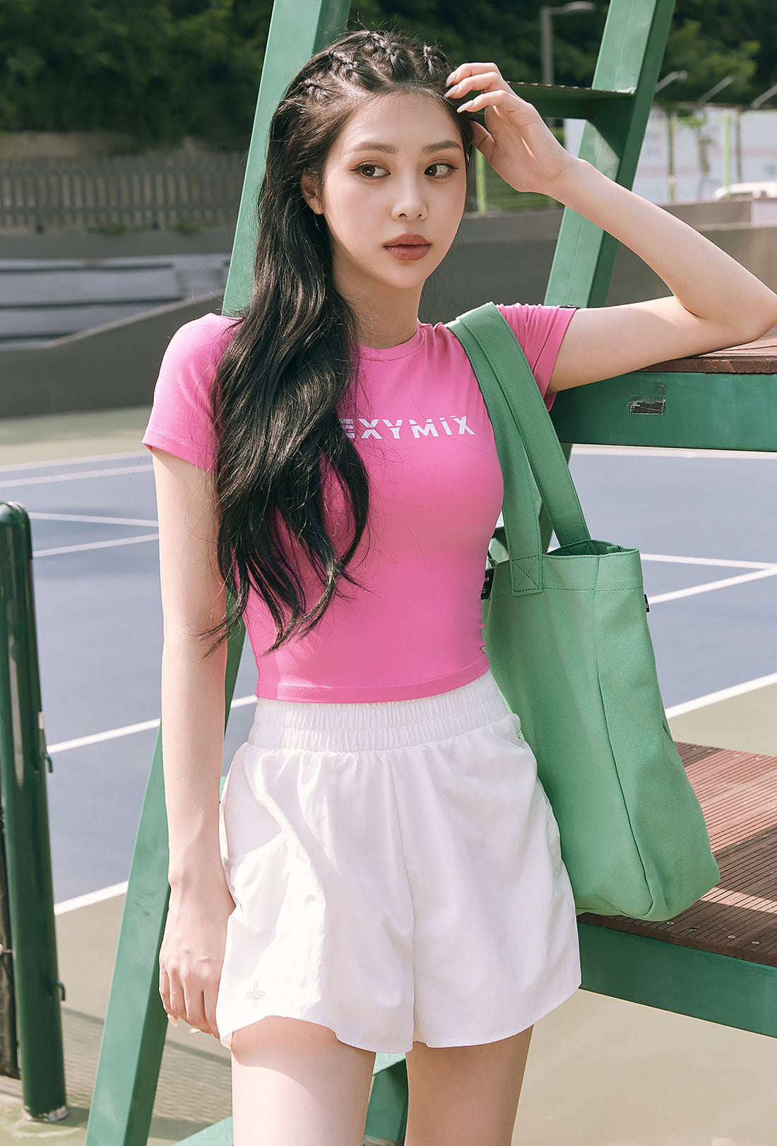 Heva Crop Top - Dewberry Pink