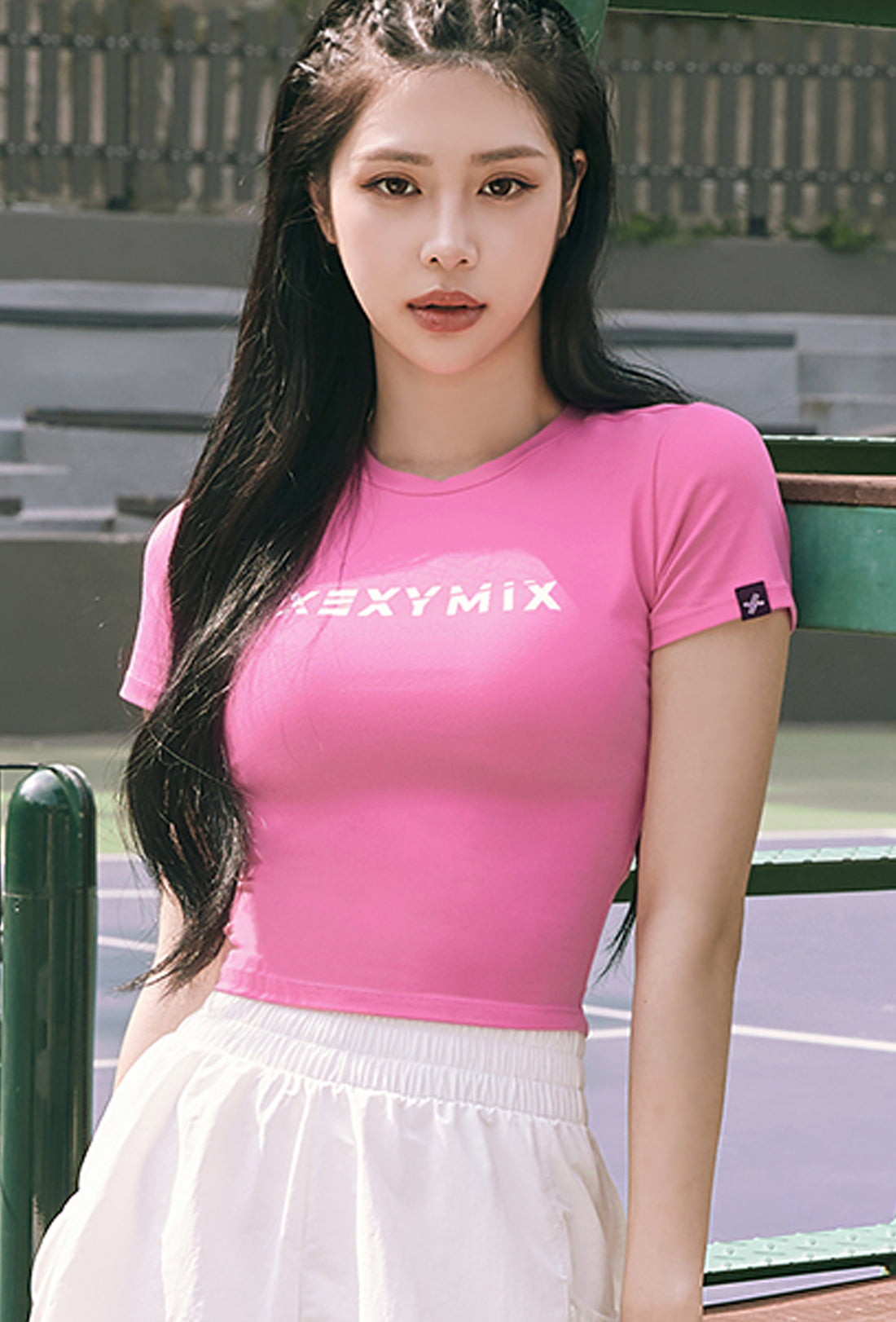 Heva Crop Top - Dewberry Pink
