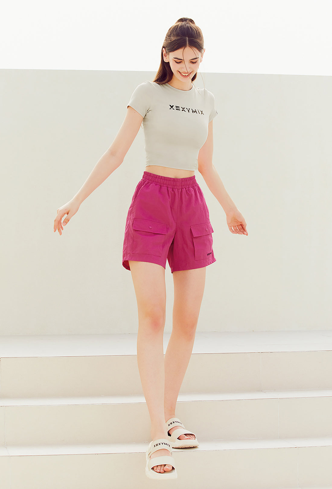 Heva Crop Top - Mellow Gray