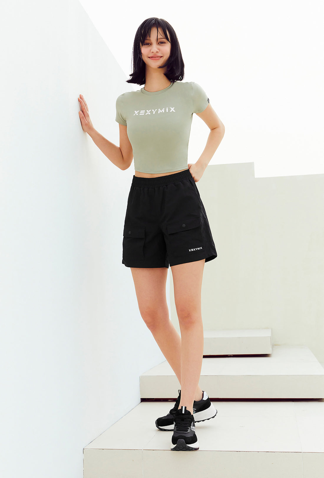 Heva Crop Top - Sage Moss