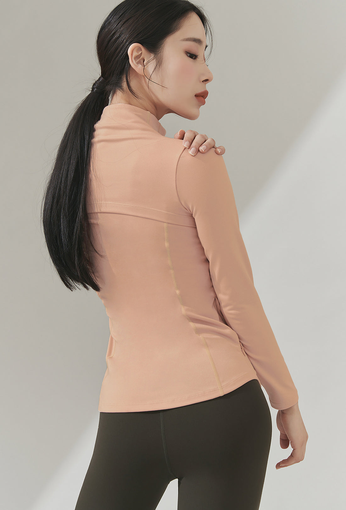 XEXYMIX XELLA™ Intention Slim Fit Zip-up Jacket - Milky Peach