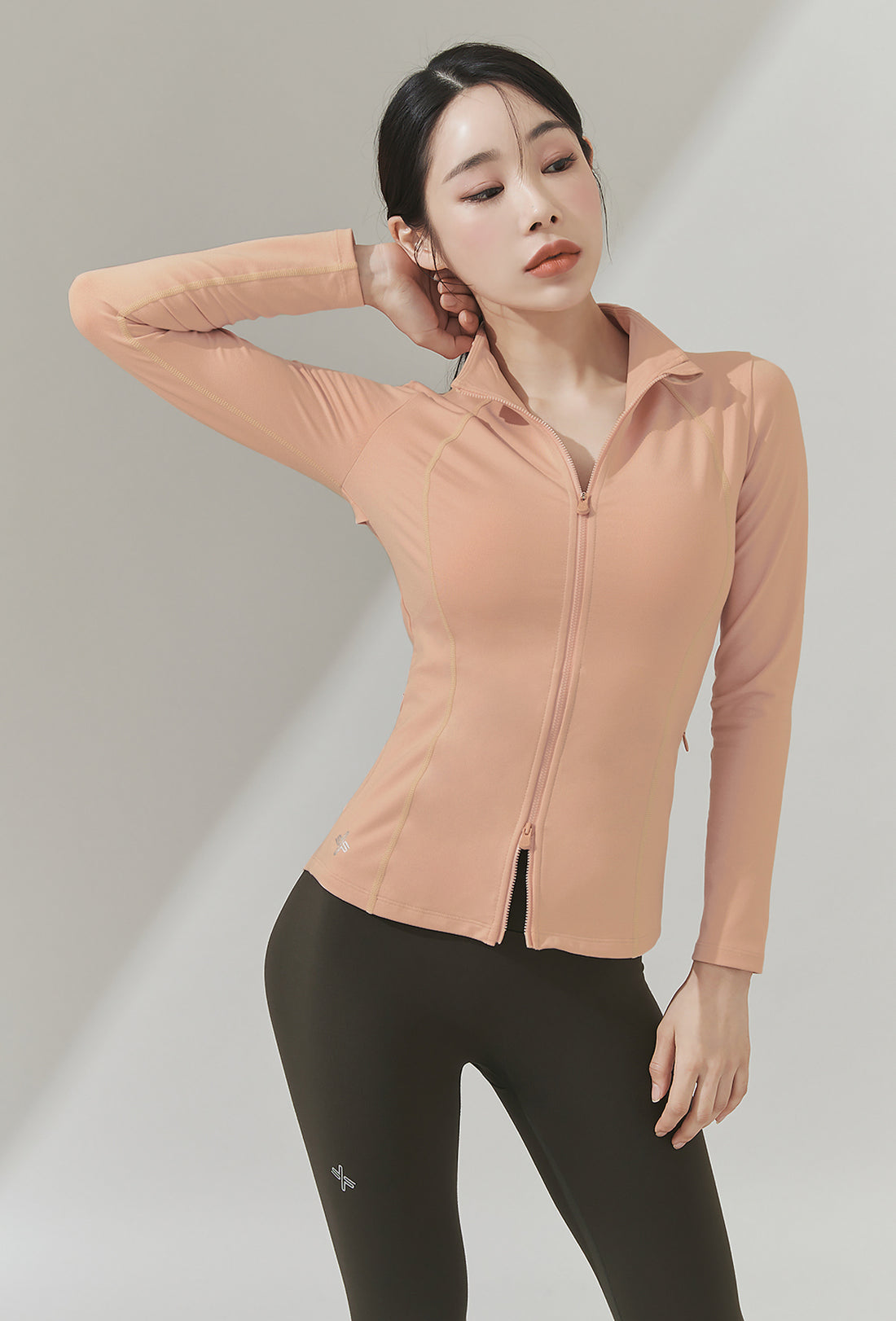 XEXYMIX XELLA™ Intention Slim Fit Zip-up Jacket - Milky Peach