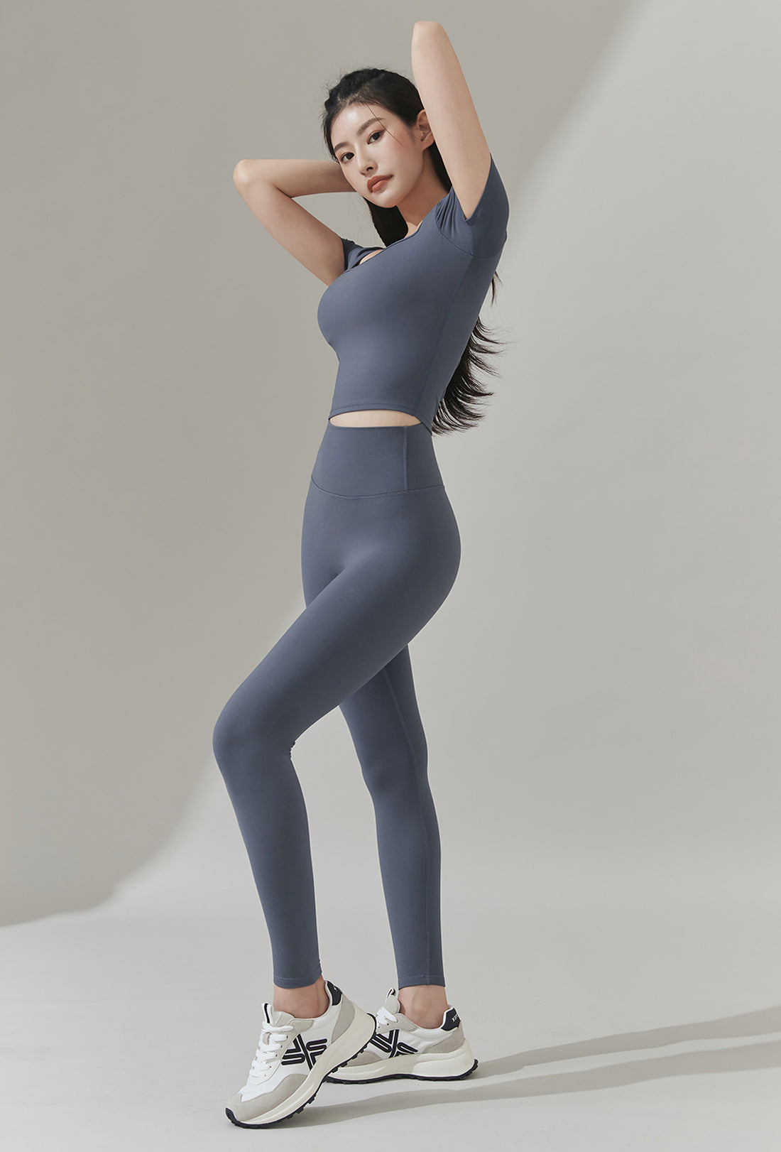 XELLA™ Intention Wide Square Croptop - Copen Blue
