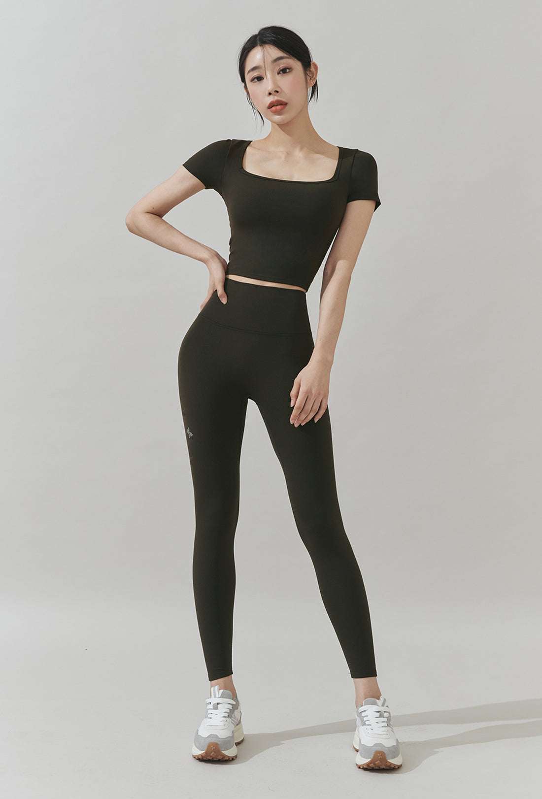 XELLA™ Intention Wide Square Croptop - Forest Night