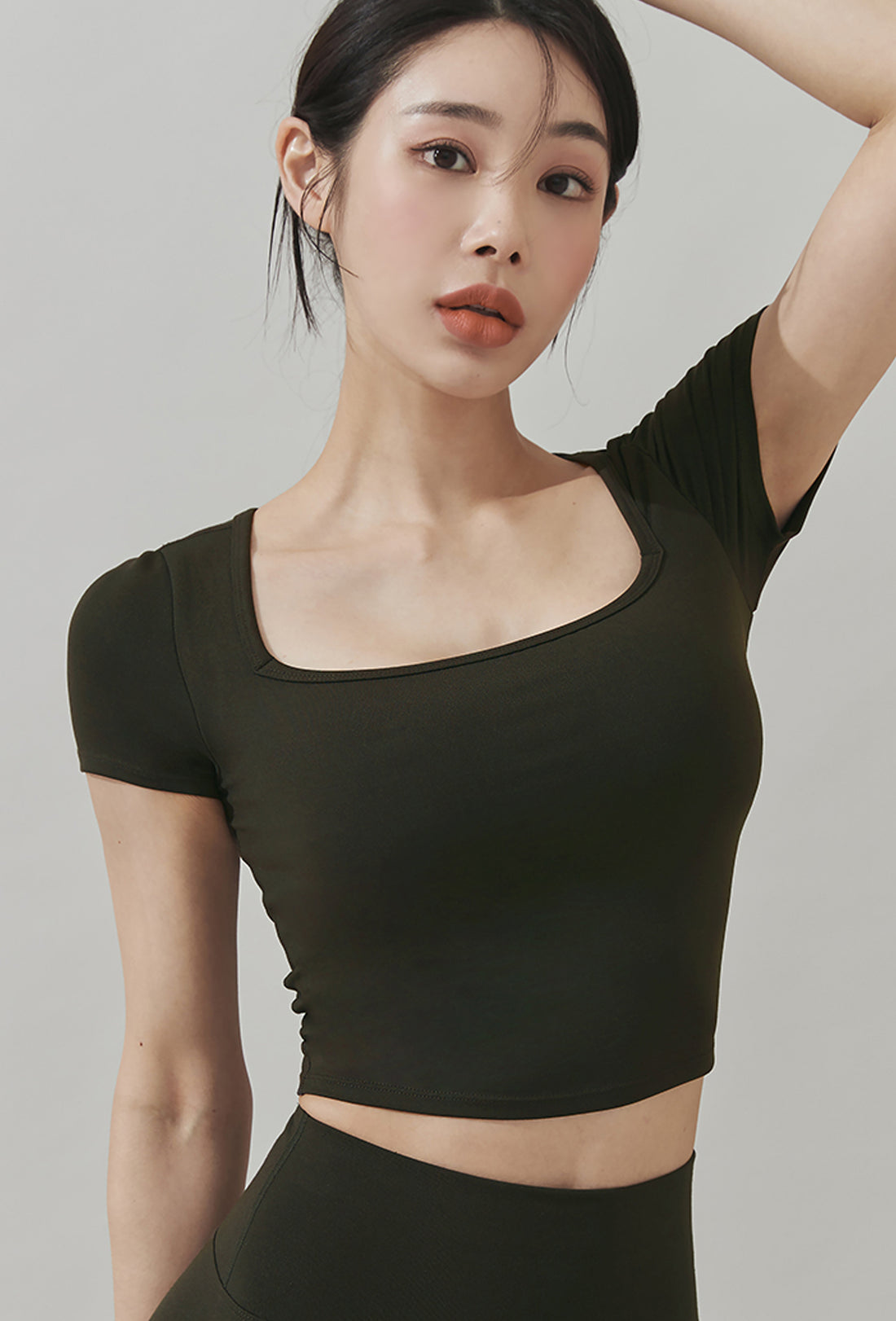 XELLA™ Intention Wide Square Croptop - Forest Night