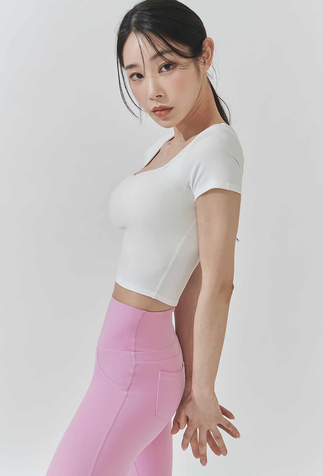 XELLA™ Intention Wide Square Croptop - Ivory