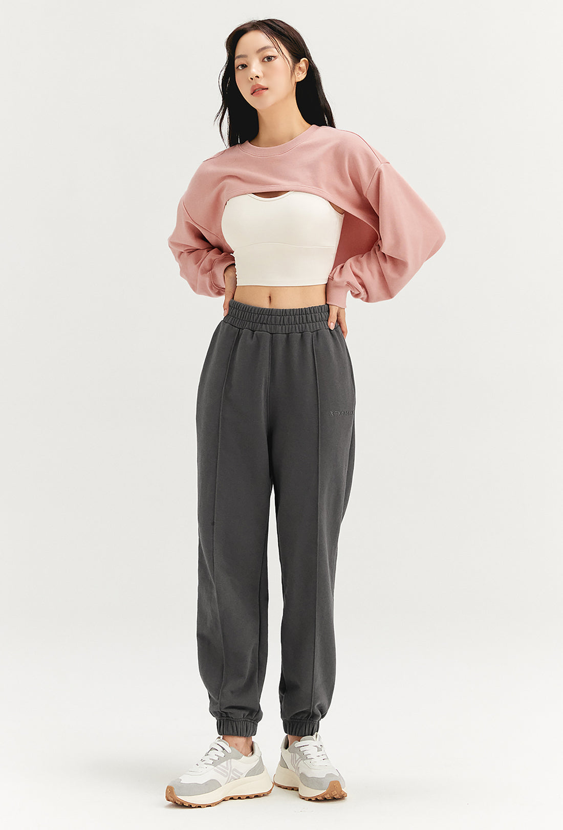 Layered Sweatshirt - Pink Blossom